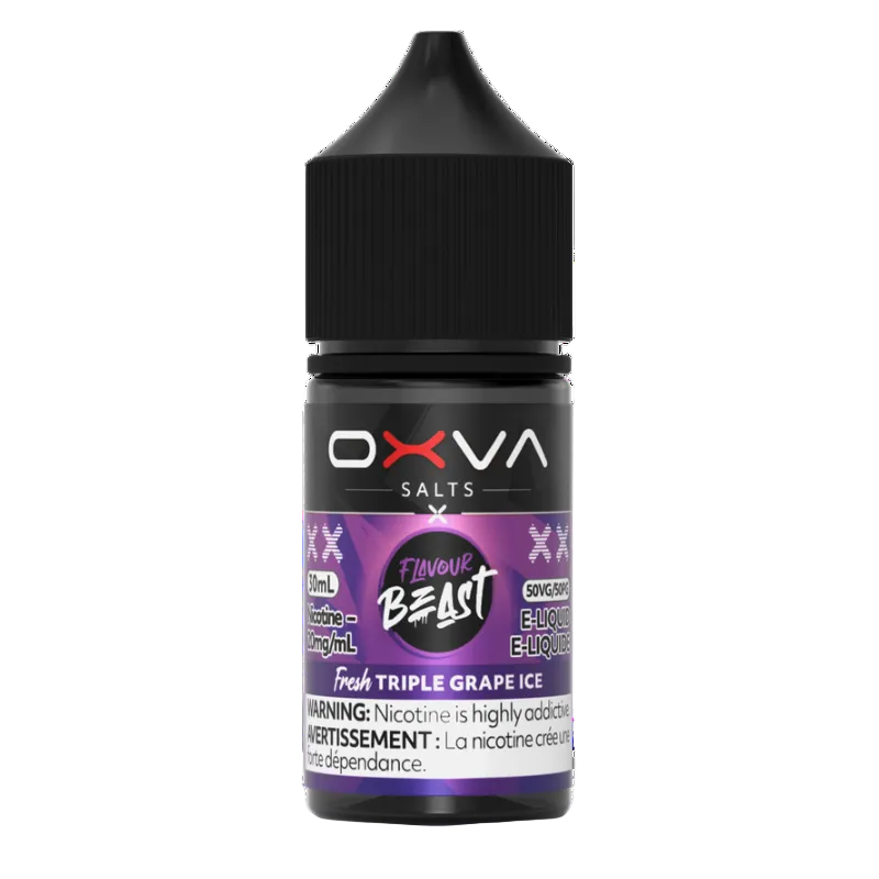 Flavour Beast x OXVA - Fresh Triple Grape Ice 30 mL Salt (PROV)