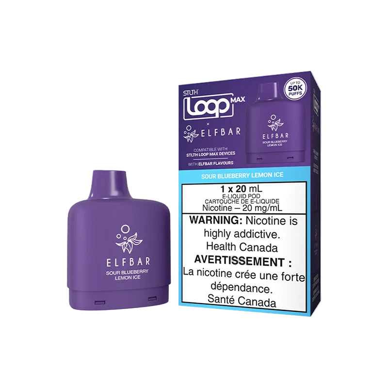 STLTH Loop MAX x ELFBAR 50k - Sour Blueberry Lemon Ice (PROV)