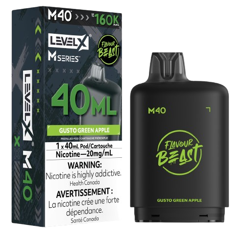 Flavour Beast Level X M Series 160k - Gusto Green Apple
