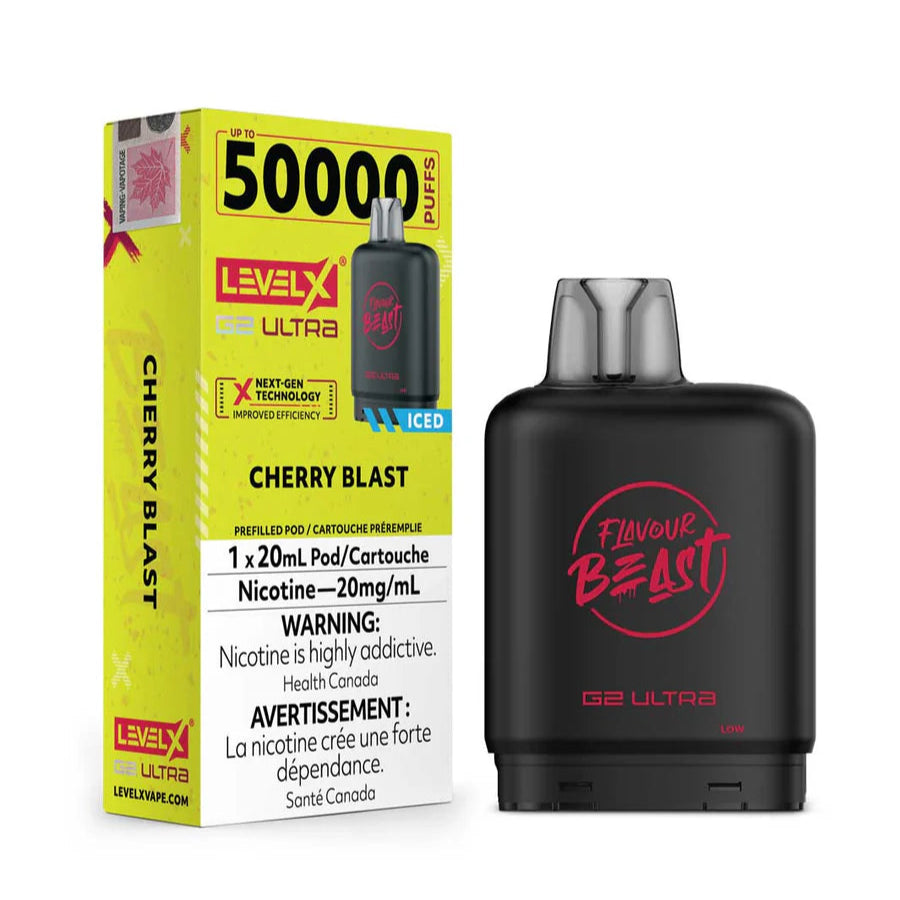 Flavour Beast Level X G2 Ultra 50k - Cherry Blast Iced (PROV)