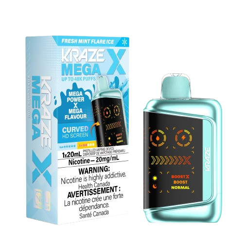 Kraze Mega X - Fresh Mint Flare Ice (PROV)