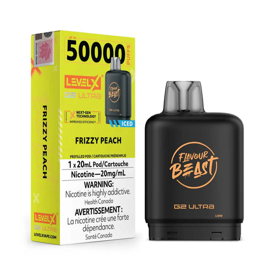 Flavour Beast Level X G2 Ultra 50k - Frizzy Peach Iced (PROV)