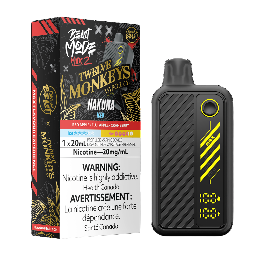 Flavour Beast x Twelve Monkeys Beast Mode Max 2 50k - Hakuna Iced (PROV)
