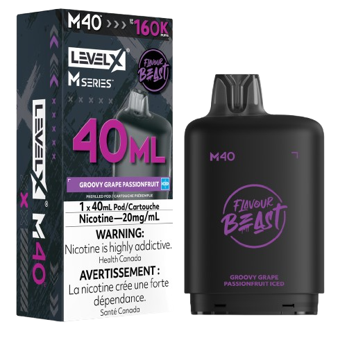 Flavour Beast Level X M Series 160k - Groovy Grape Passionfruit Iced (PROV)