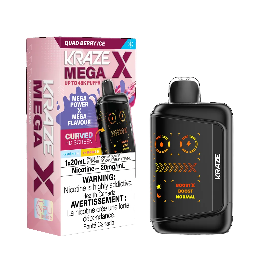 Kraze Mega X - Quad Berry Ice
