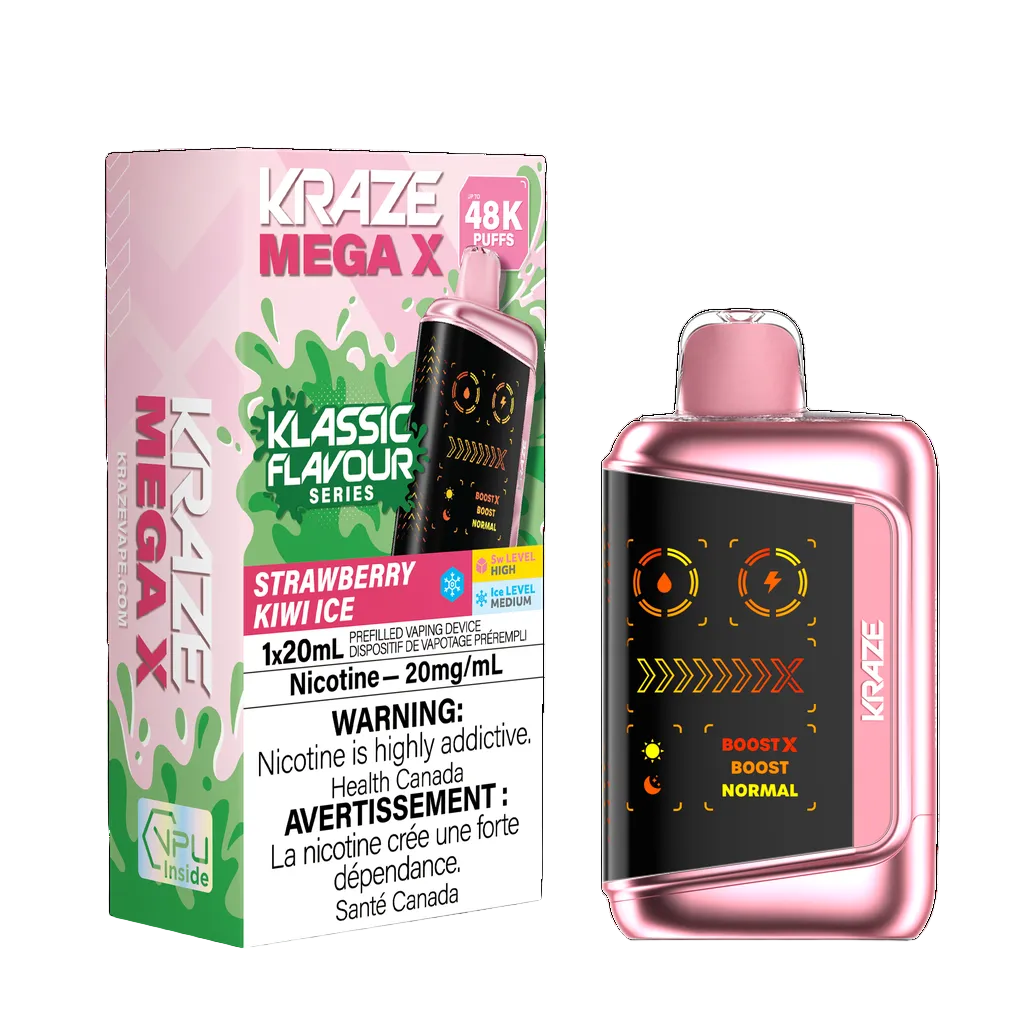 Kraze Mega X Klassic - Strawberry Kiwi Ice