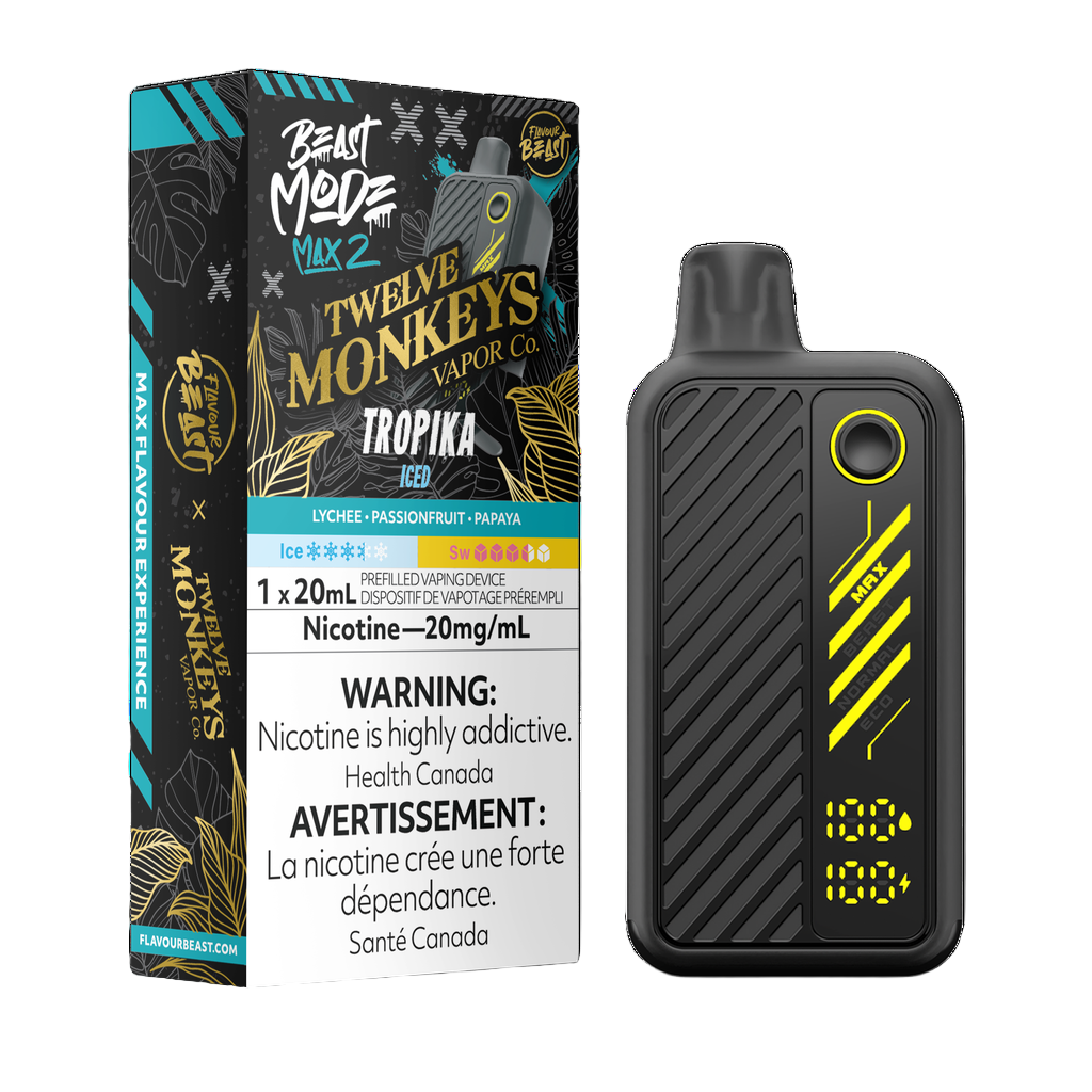 Flavour Beast x Twelve Monkeys Beast Mode Max 2 50k - Tropika Iced