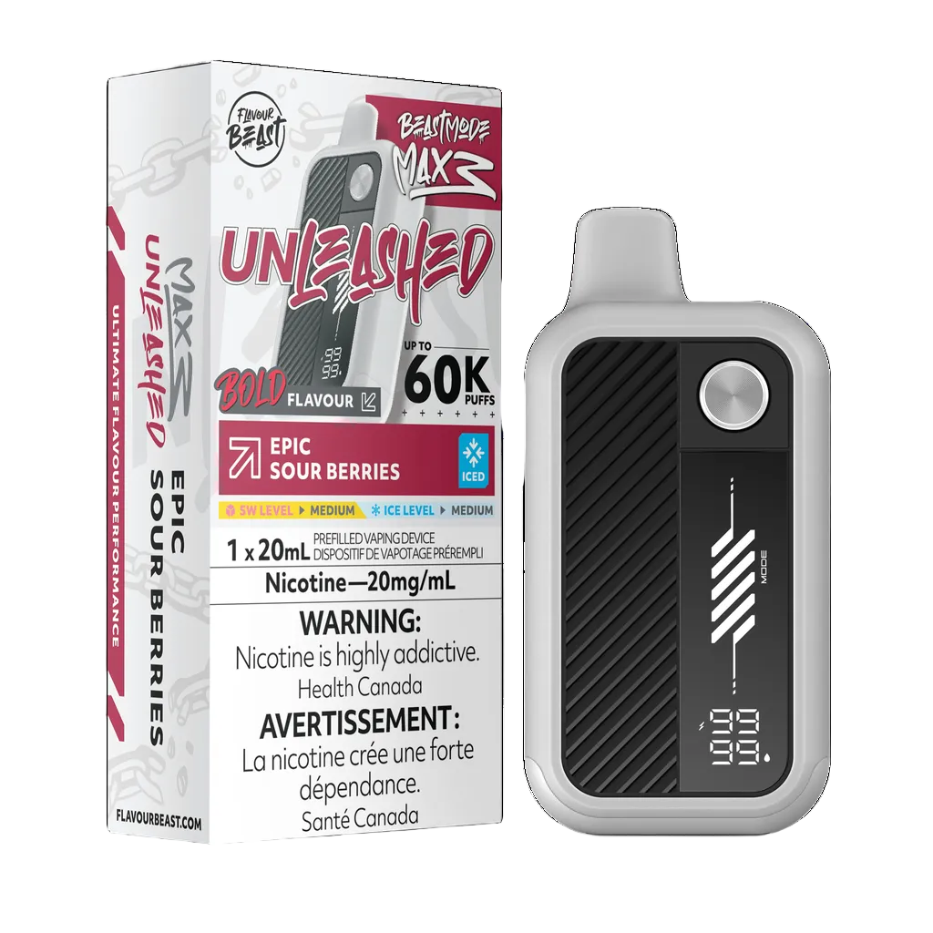 Flavour Beast Beast Mode Max 3 60k - Epic Sour Berries Iced (PROV)