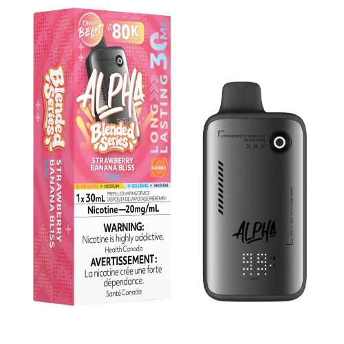 Flavour Beast ALPHA 80k - Blended Series - Strawberry Banana Bliss Iced (PROV)