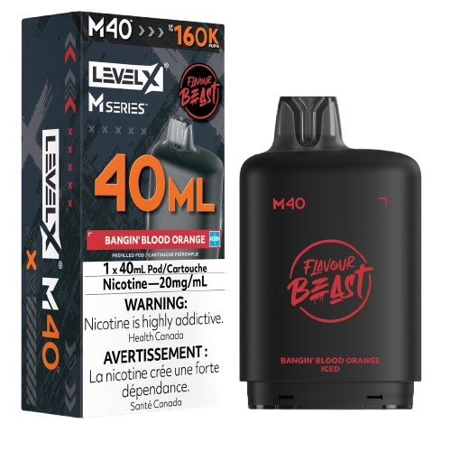 Flavour Beast Level X M Series 160k - Bangin' Blood Orange Iced