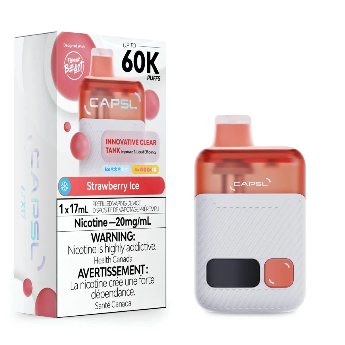 CAPSL AFX17 60k - Strawberry Ice