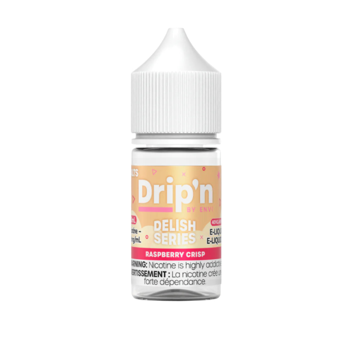 Drip'n by Envi - Delish Series - Raspberry Crisp 30 ml Salt (PROV)