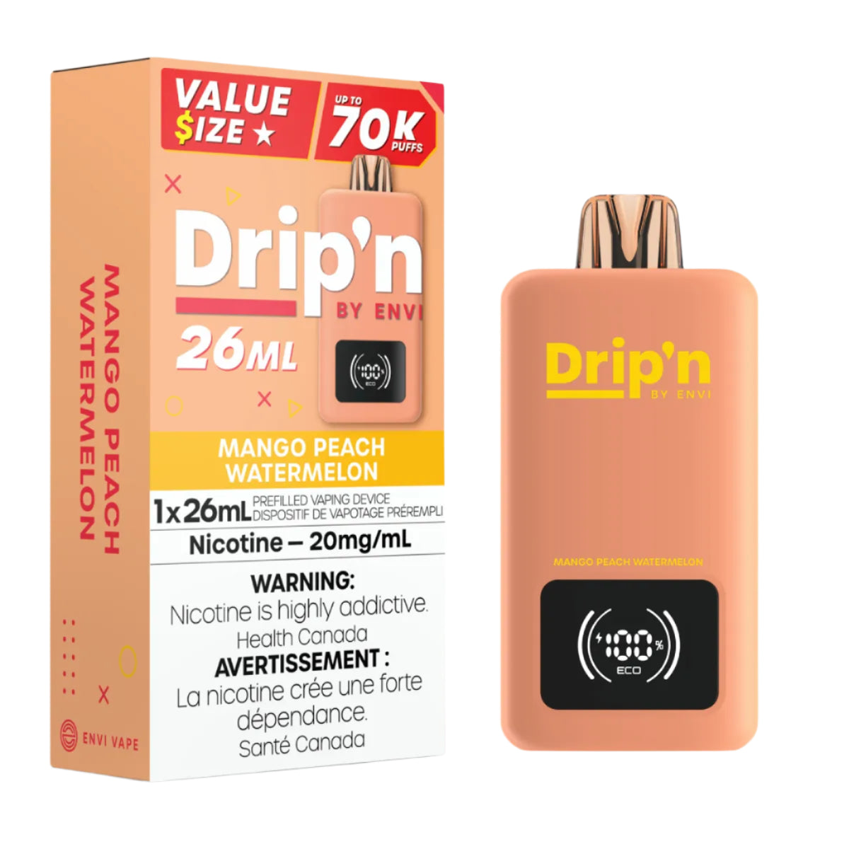 Drip'n 26ML 70k - Mango Peach Watermelon (PROV)