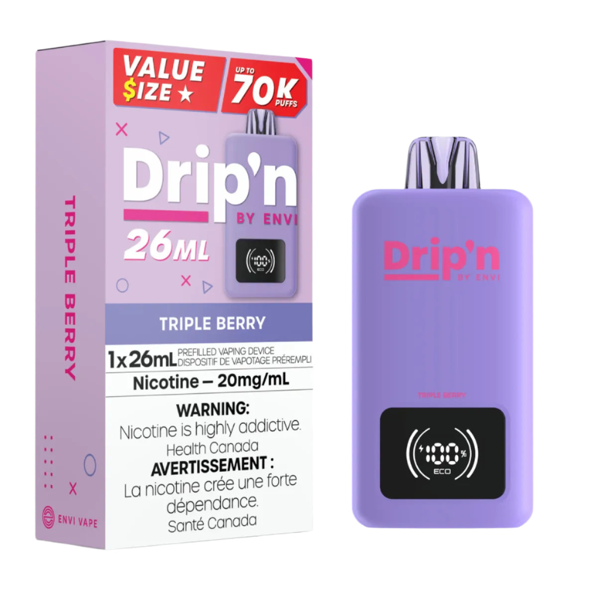 Drip'n 26ML 70k - Triple Berry (PROV)