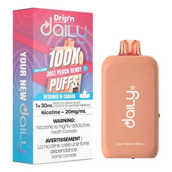 Drip'n Daily 100k - Just Peach Berry
