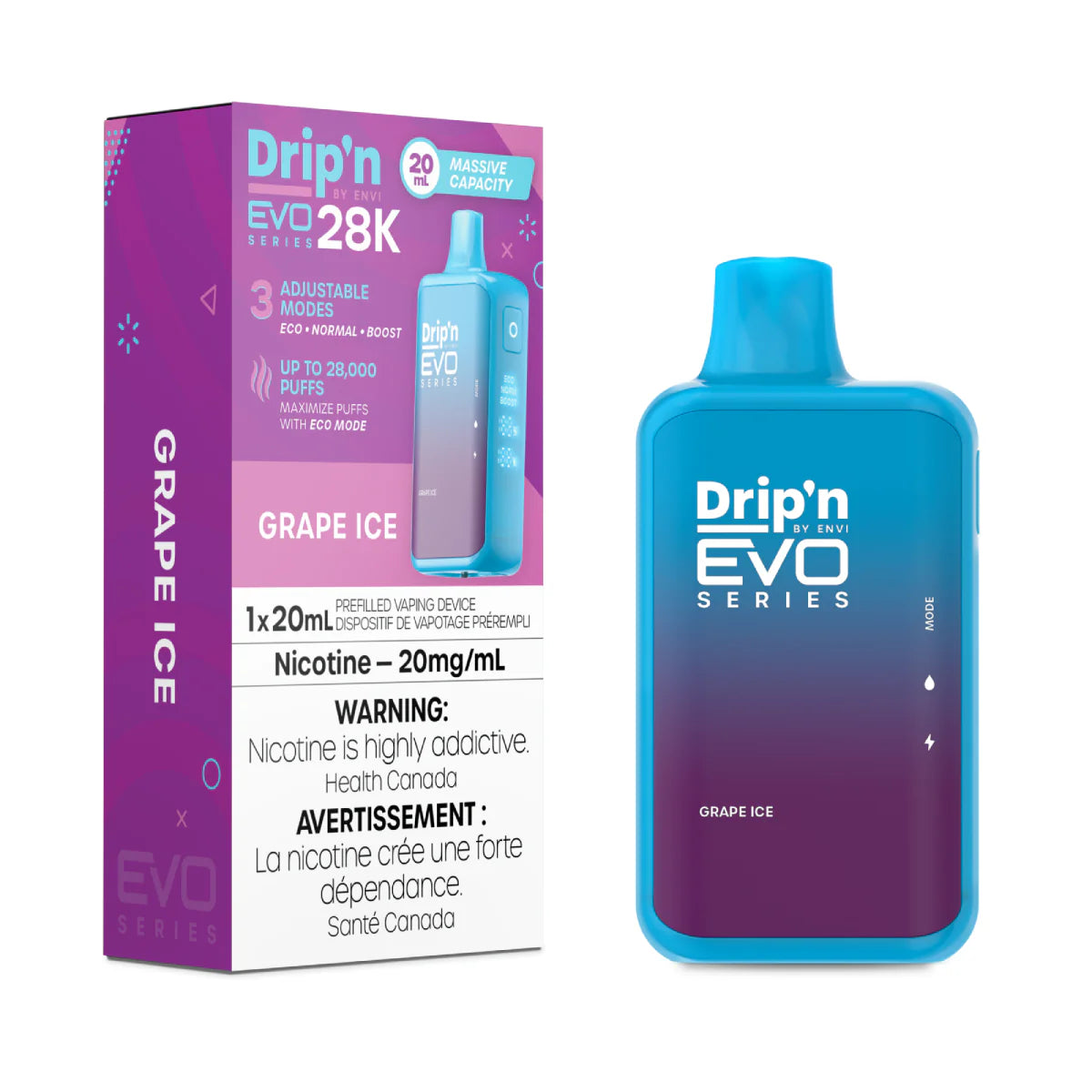 Drip'n Evo 28K - Grape Ice (PROV)
