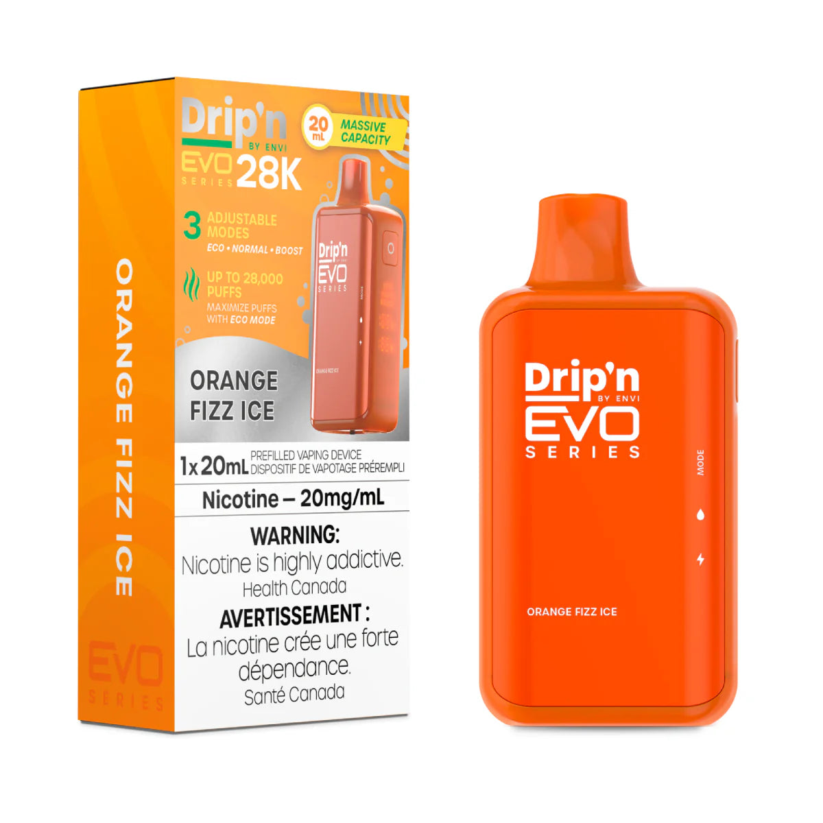 Drip'n Evo 28K - Orange Fizz Ice (PROV)