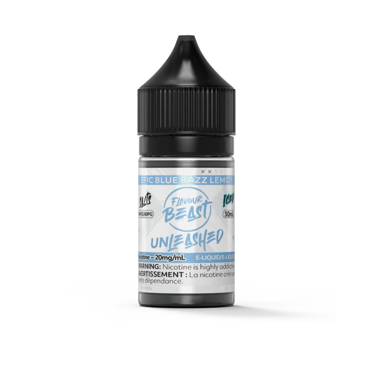 Flavour Beast - Unleashed - Epic Blue Razz Lemon Iced 30ml Salt (PROV)