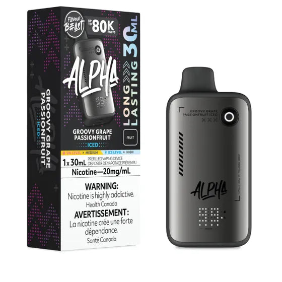 Flavour Beast ALPHA 80k - Groovy Grape Passionfruit Iced (PROV)