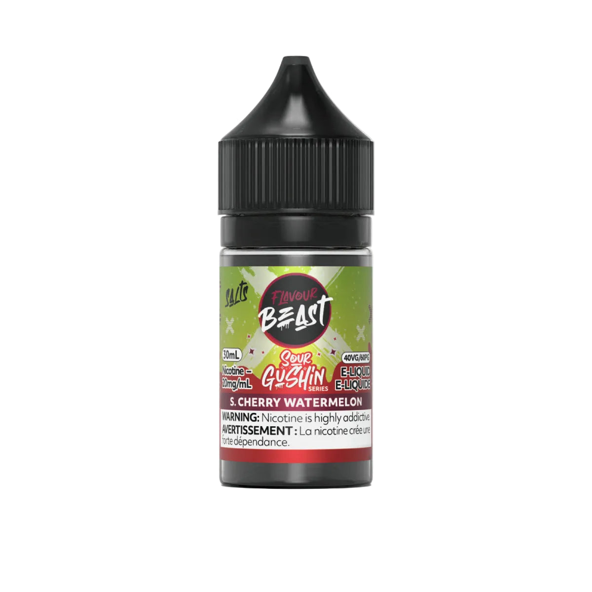 Flavour Beast Gushin Series - Sour Cherry Watermelon 30 ml Salt (PROV)