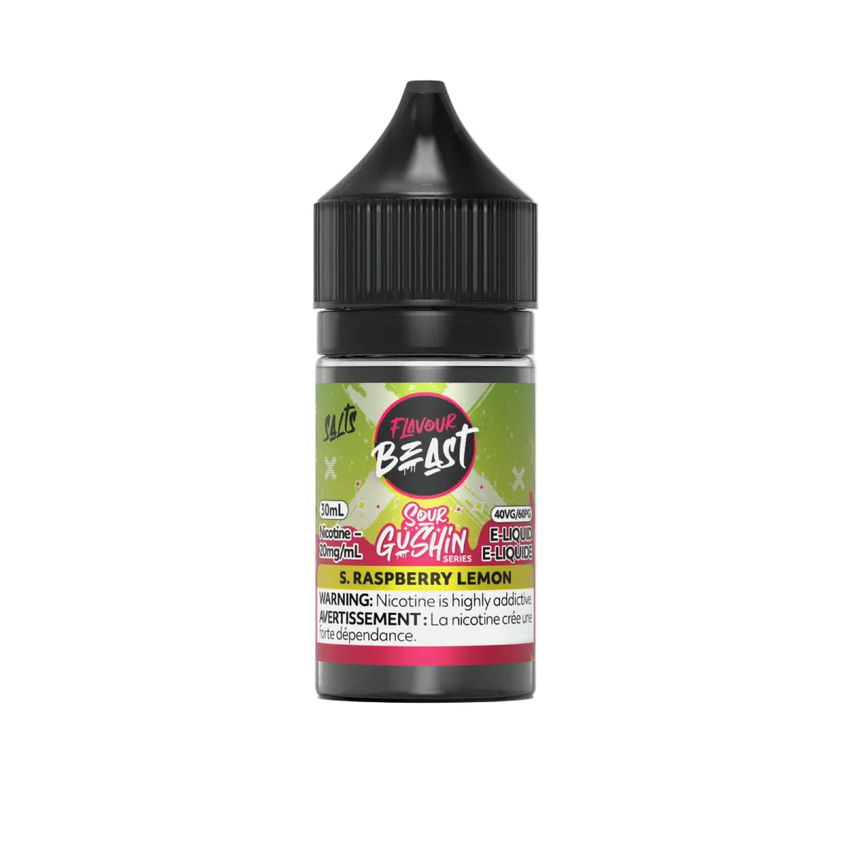 Flavour Beast Gushin Series - Sour Raspberry Lemon 30 ml Salt (PROV)