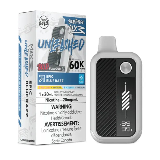 Flavour Beast Beast Mode Max 3 60k - Epic Blue Razz Iced (PROV)