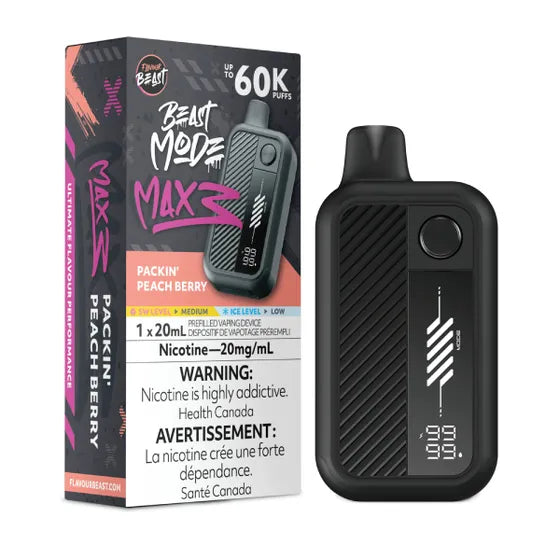 Flavour Beast Beast Mode Max 3 60k - Packin' Peach Berry