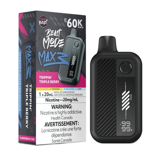 Flavour Beast Beast Mode Max 3 60k - Trippin' Triple Berry
