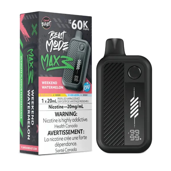 Flavour Beast Beast Mode Max 3 60k - Weekend Watermelon Iced (PROV)