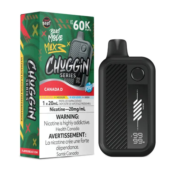 Flavour Beast Beast Mode Max 3 60k Chuggin Series - Canada D Iced