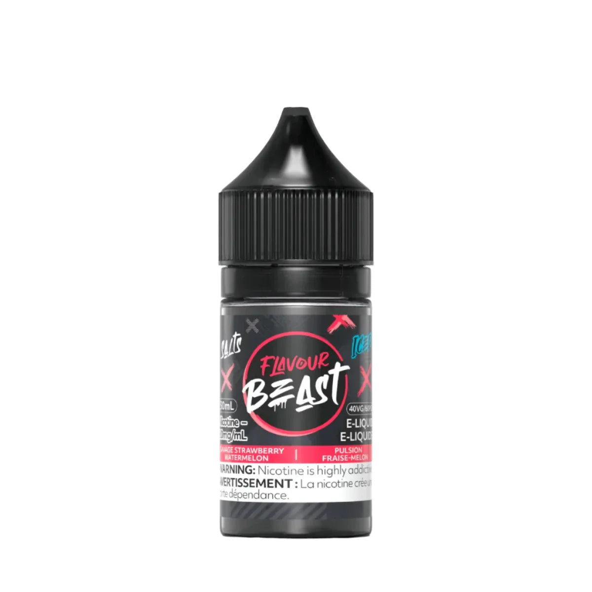 Flavour Beast - Savage Strawberry Watermelon Iced 30ml Salt (PROV)