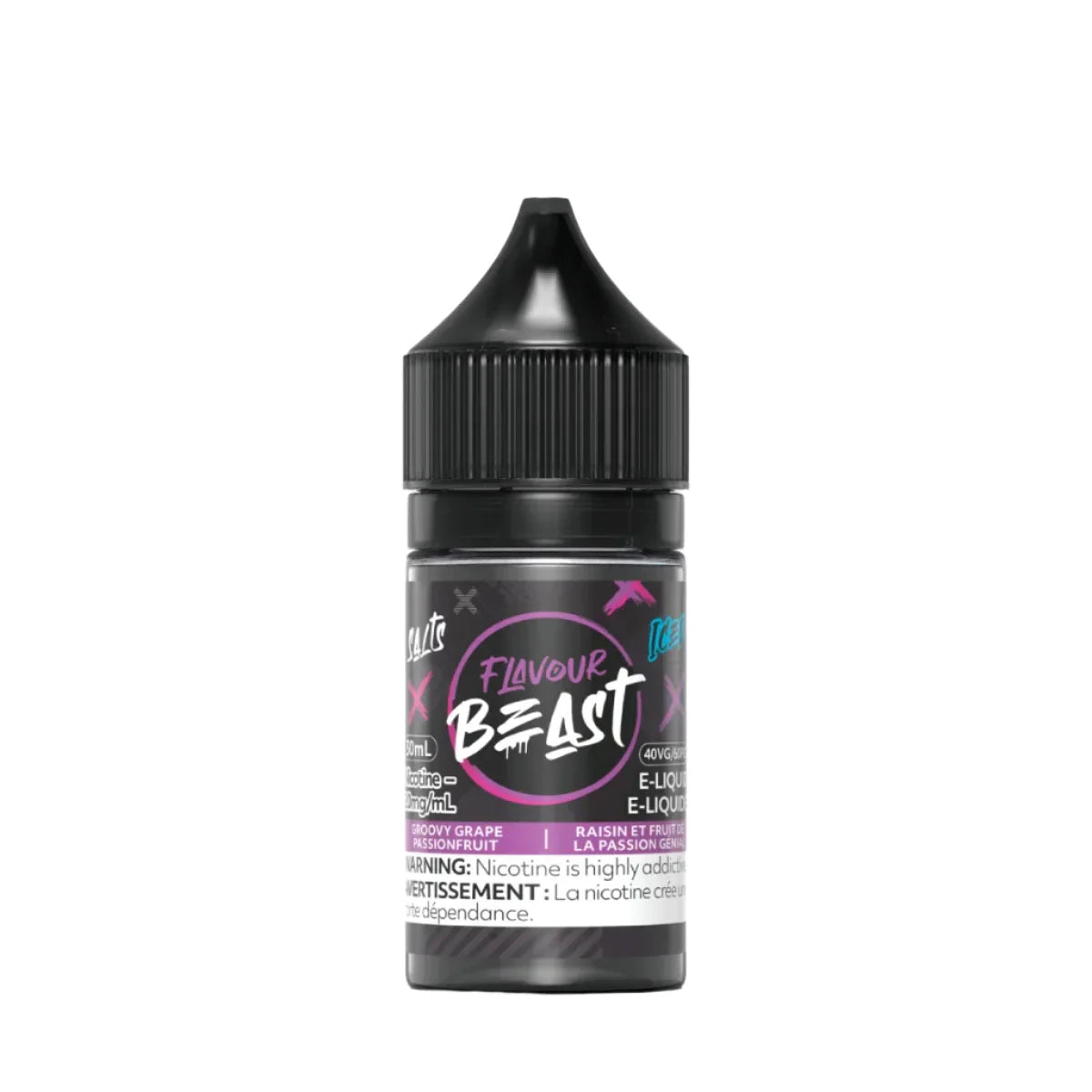 Flavour Beast - Groovy Grape Passionfruit Iced 30ml Salt (PROV)