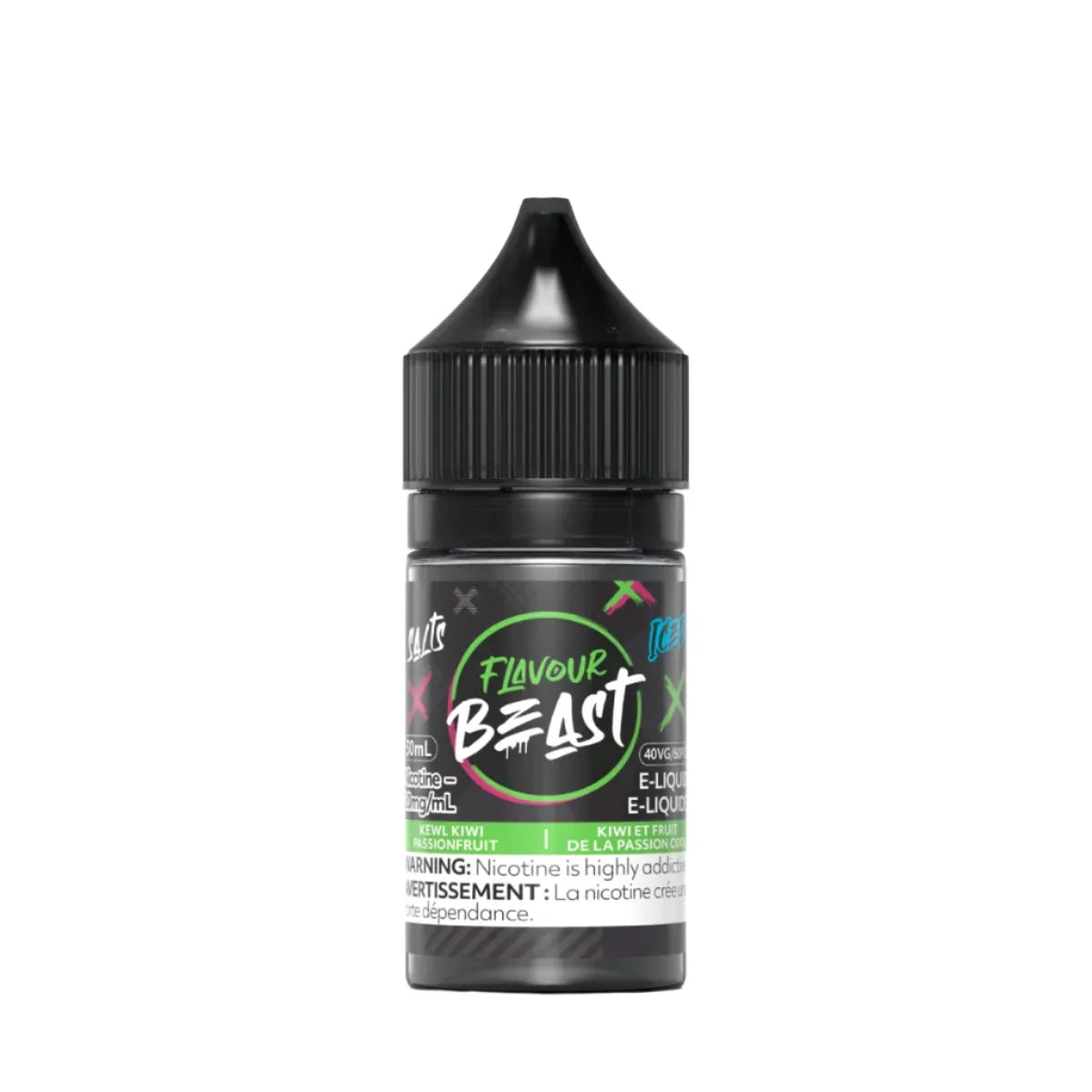 Flavour Beast - Kewl Kiwi Passionfruit Iced 30ml Salt (PROV)