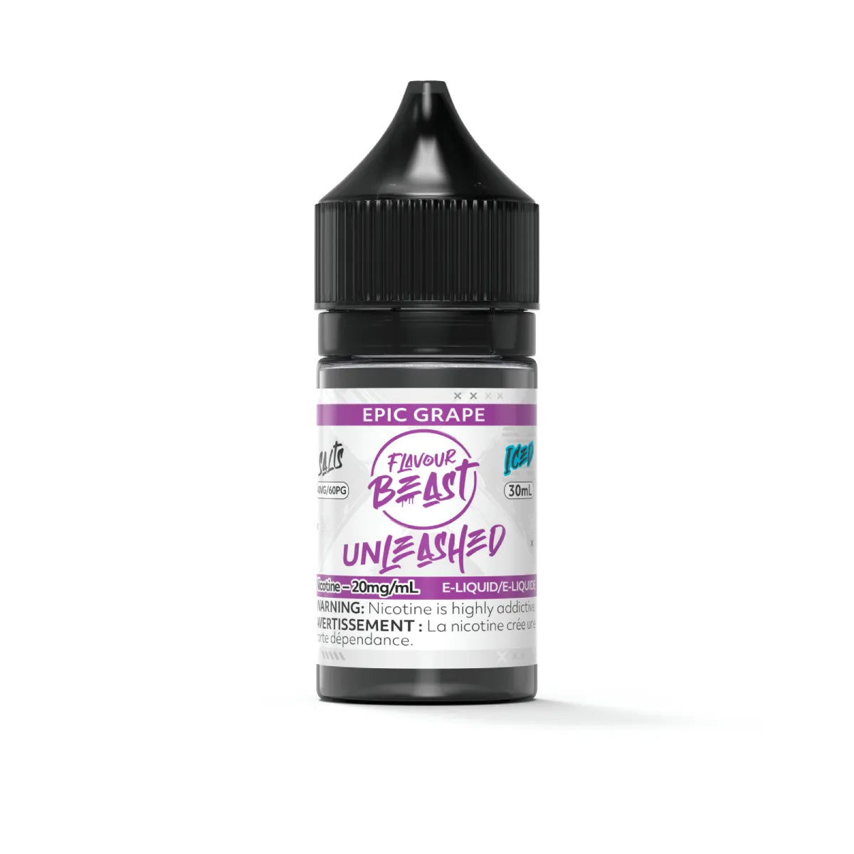 Flavour Beast - Unleashed - Epic Grape Iced 30ml Salt (PROV)