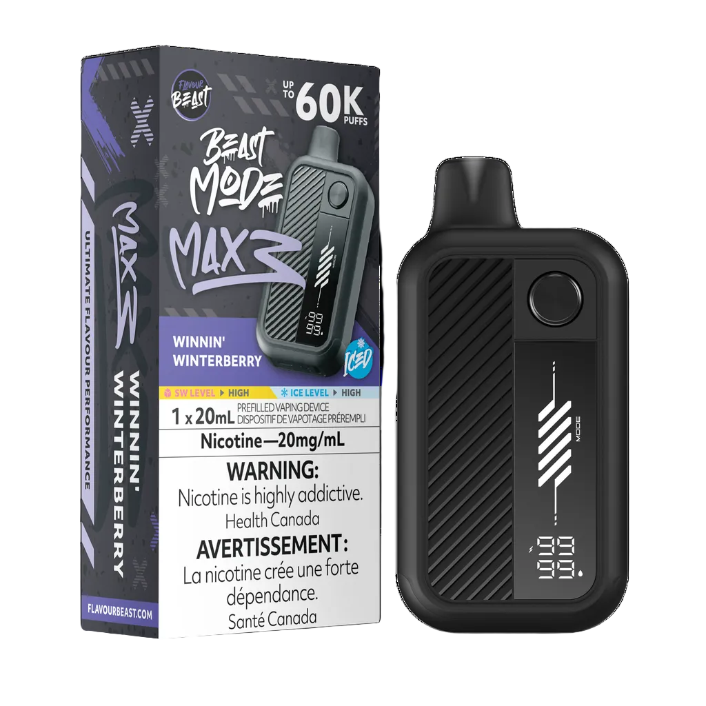 Flavour Beast Beast Mode Max 3 60k - Winnin' Winterberry Iced (PROV)