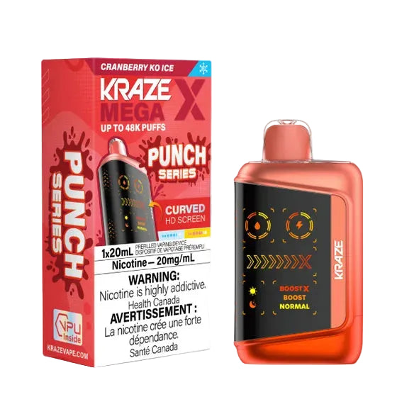 Kraze Mega X - Cranberry KO Ice (PROV)
