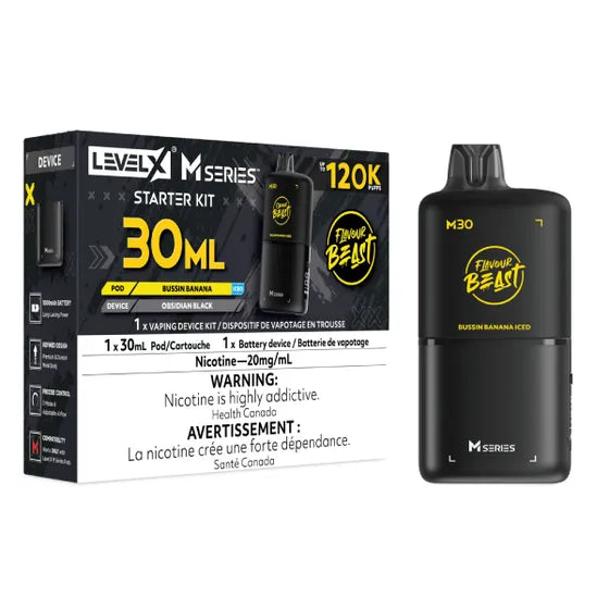 Flavour Beast Level X M Series 120k Starter Kit - Bussin Banana Iced (PROV)