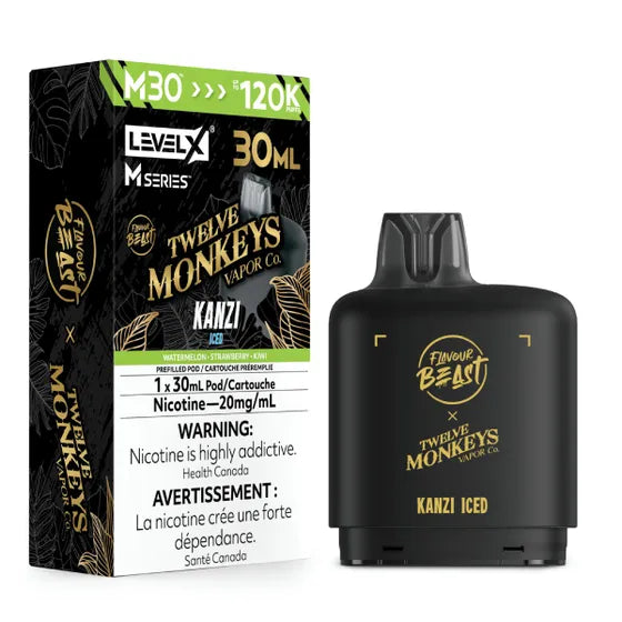 Flavour Beast x Twelve Monkeys Level X M Series 120k - Kanzi Iced (PROV)