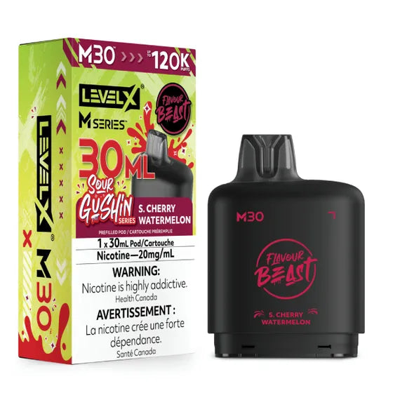 Flavour Beast Level X M Series 120k - Gushin S. Cherry Watermelon (PROV)
