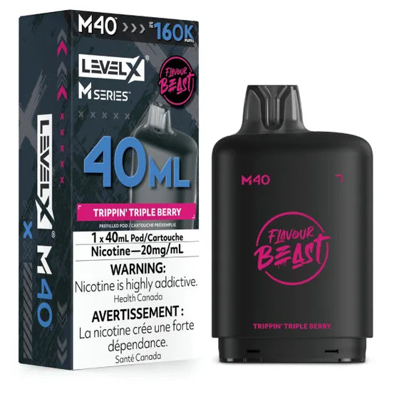 Flavour Beast Level X M Series 160k - Trippin' Triple Berry (PROV)