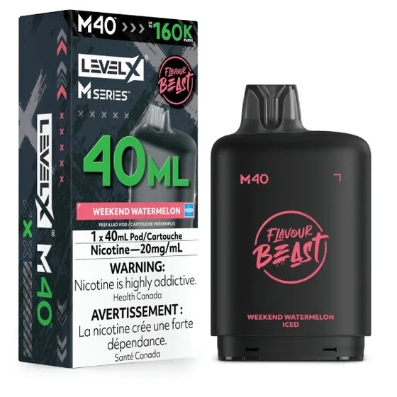 Flavour Beast Level X M Series 160k - Weekend Watermelon Iced