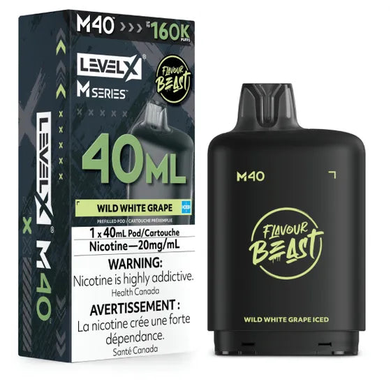Flavour Beast Level X M Series 160k - Wild White Grape Iced
