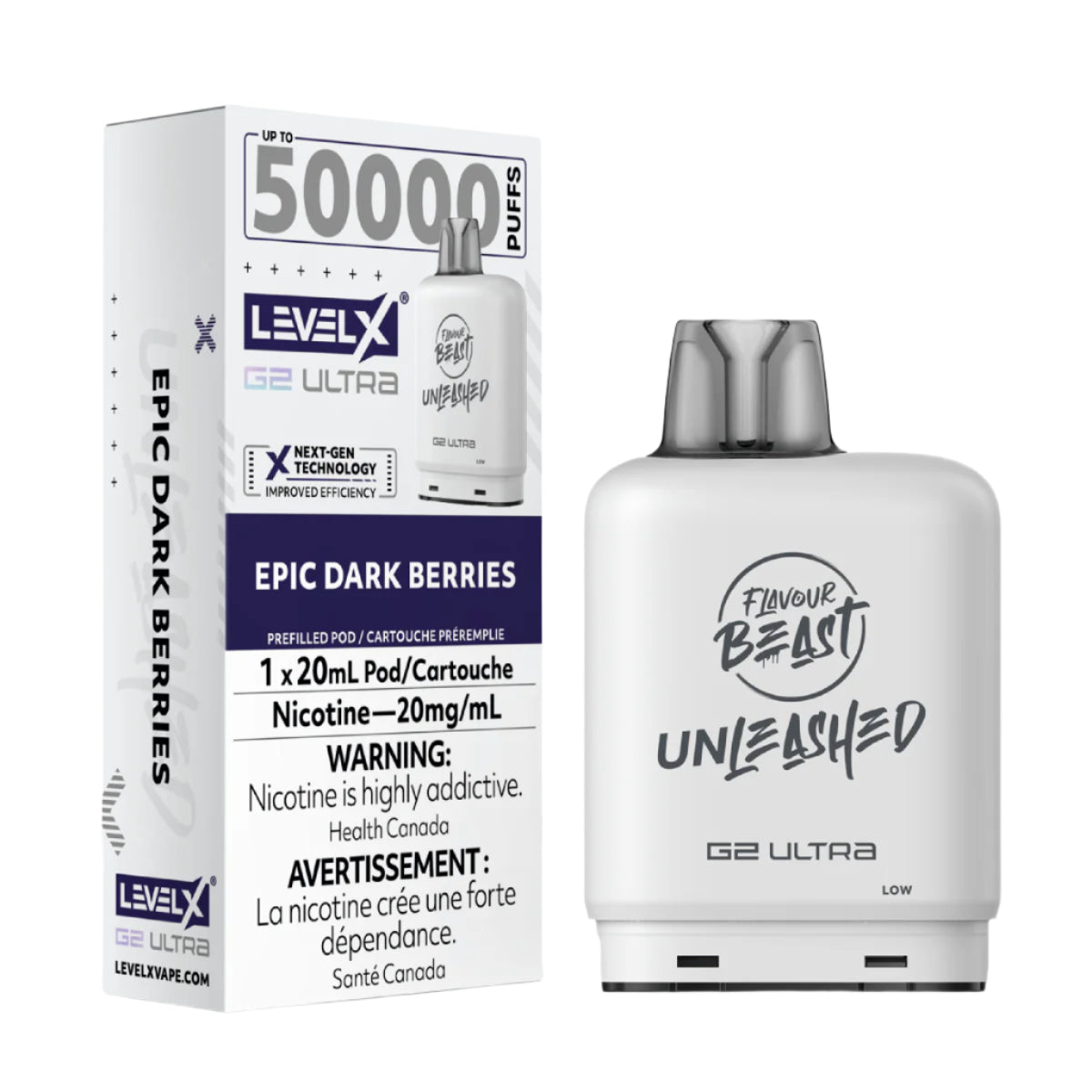 Flavour Beast Unleashed Level X G2 Ultra 50k - Epic Dark Berries (PROV)