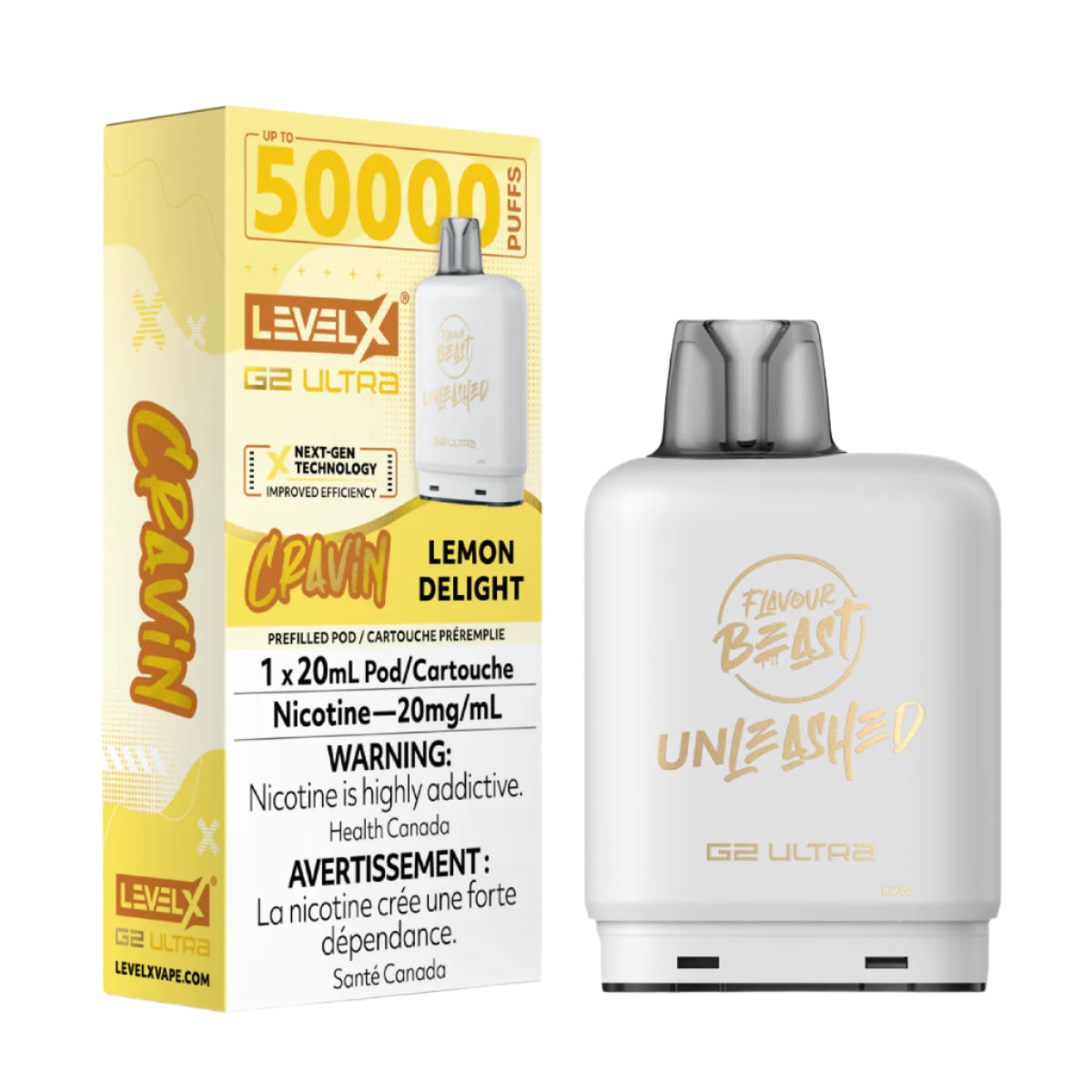 Flavour Beast Unleashed Level X G2 Ultra 50k - Cravin' Lemon Delight (PROV)