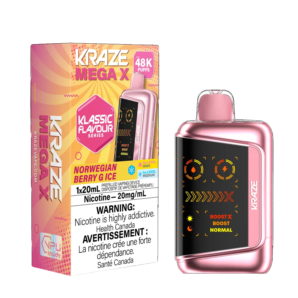 Kraze Mega X Klassic - Norwegian Berry G Ice