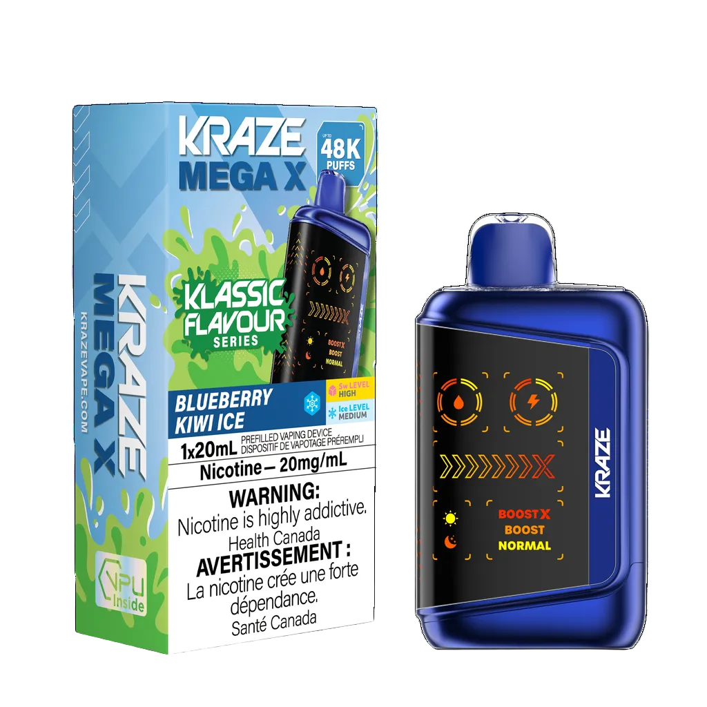 Kraze Mega X Klassic - Blueberry Kiwi Ice (PROV)