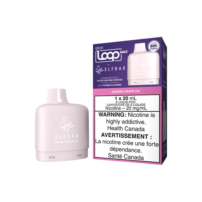 STLTH Loop MAX x ELFBAR 50k - Sakura Grape Ice