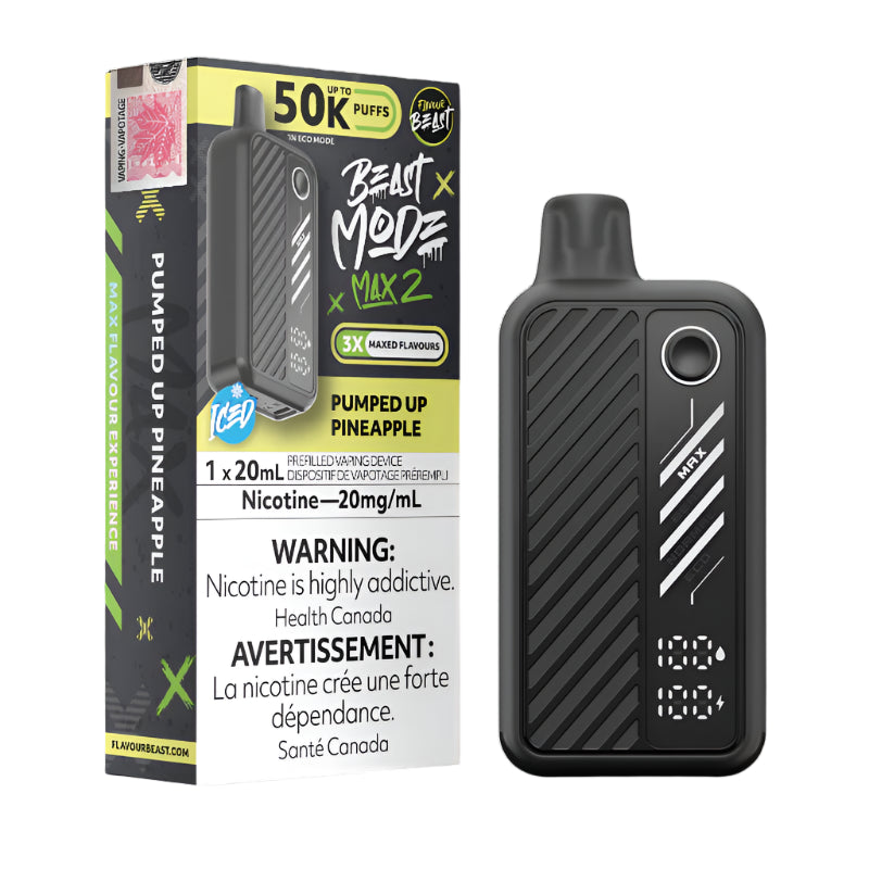 Flavour Beast Beast Mode Max 2 50k - Pumped Up Pineapple Iced (PROV)