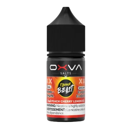 Flavour Beast x OXVA - Fresh Peach Cherry Lemon Ice 30 mL Salt (PROV)