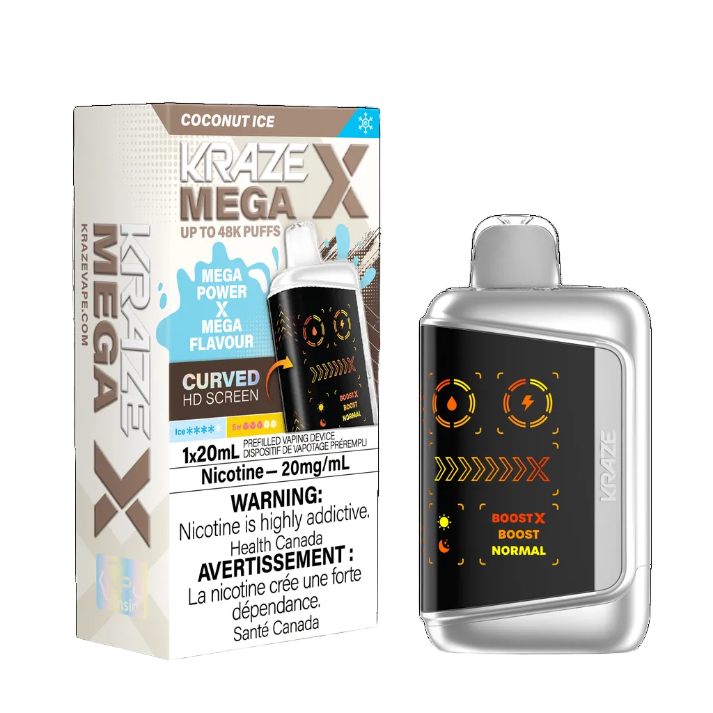 Kraze Mega X - Coconut Ice